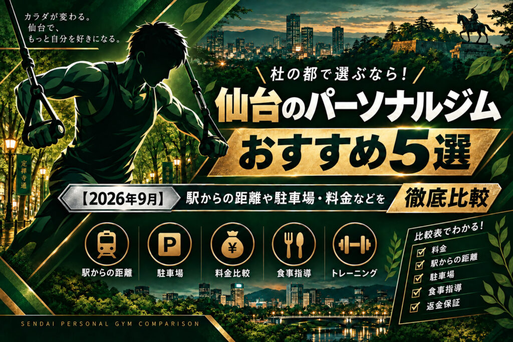 仙台のパーソナルジムおすすめ5選のサムネイル画像