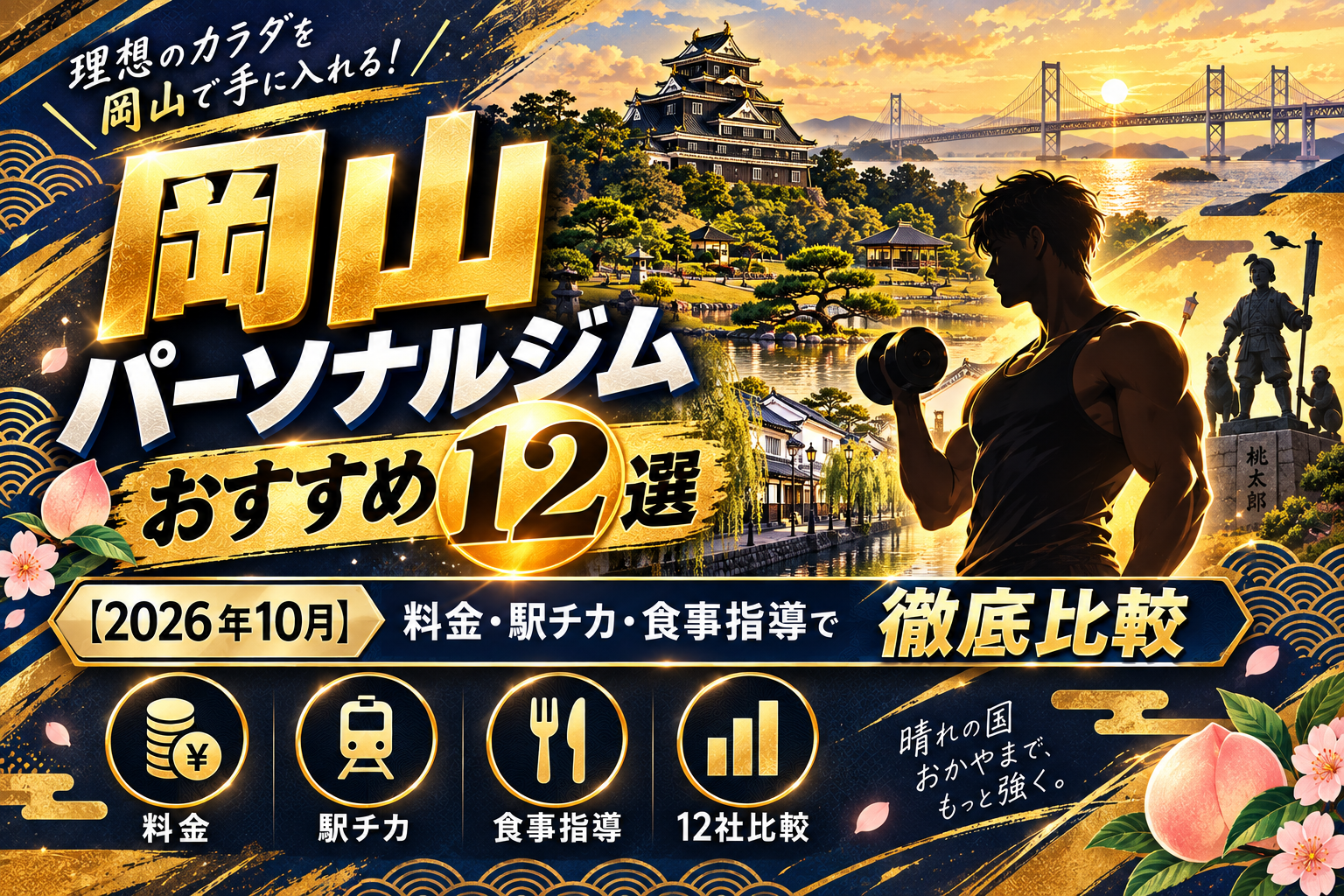 岡山のパーソナルジムおすすめ12選のサムネイル画像