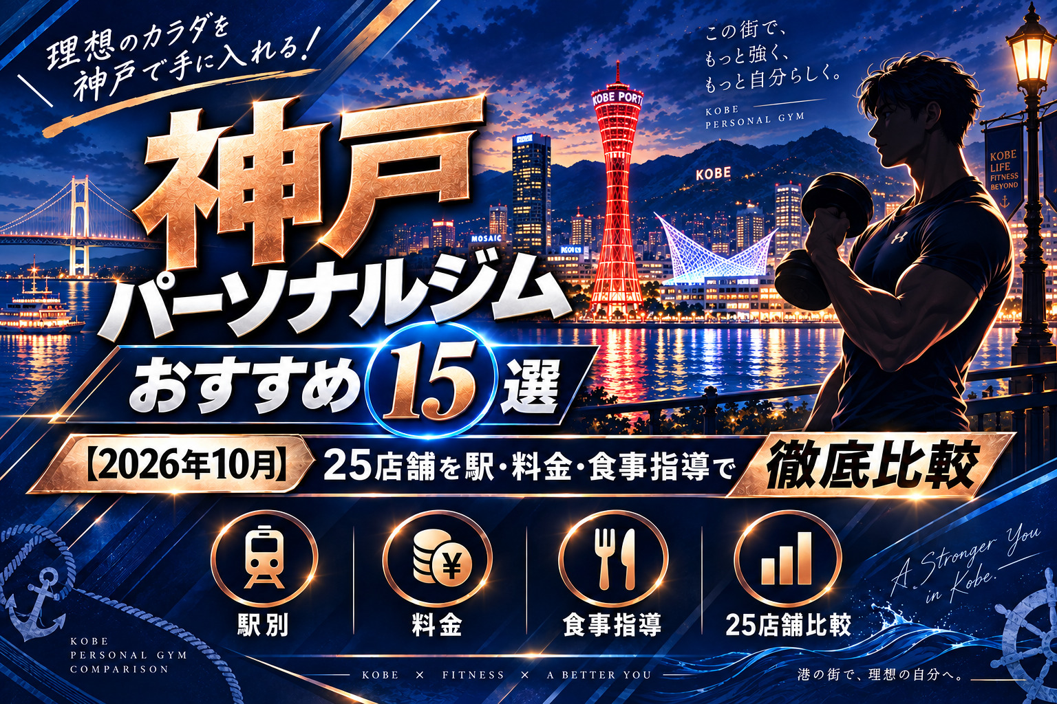 神戸市のパーソナルジムおすすめ15選のサムネイル画像
