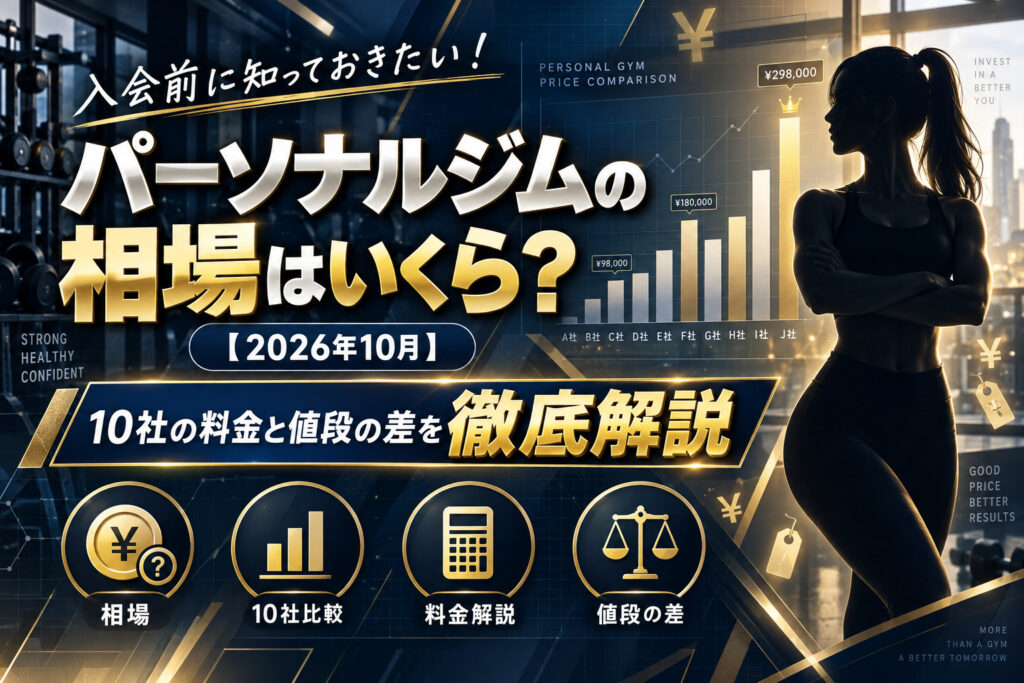 パーソナルジムの相場はいくら？のサムネイル画像