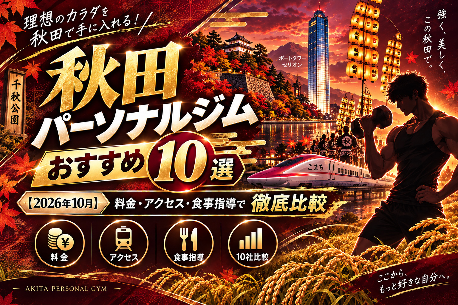 秋田のパーソナルジムおすすめ10選のサムネイル画像