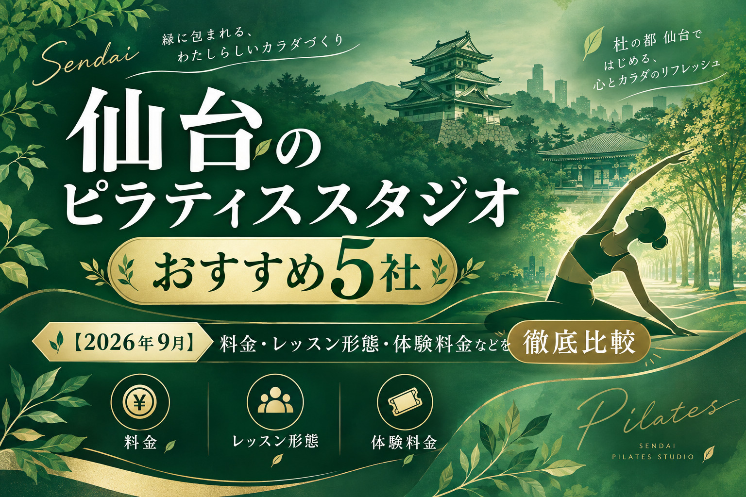 仙台のピラティススタジオおすすめ5社